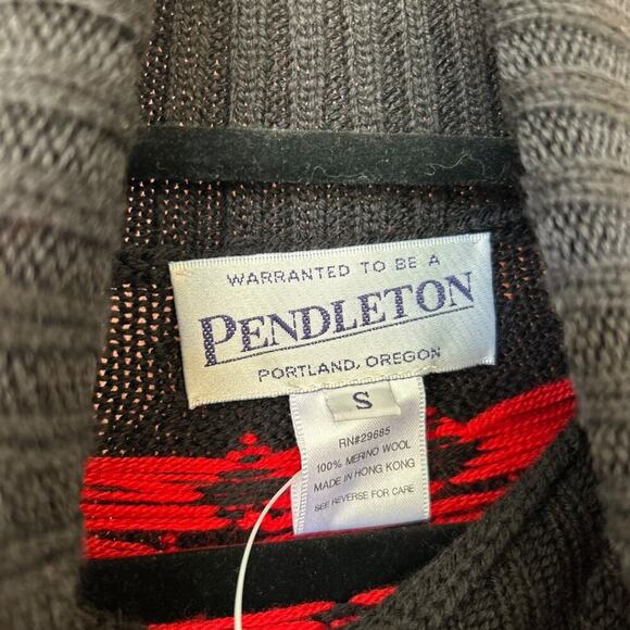 NWT Vintage Women's Pendleton Merino Wool Nordic Turtleneck Sweater Size Small - Picture 5 of 7